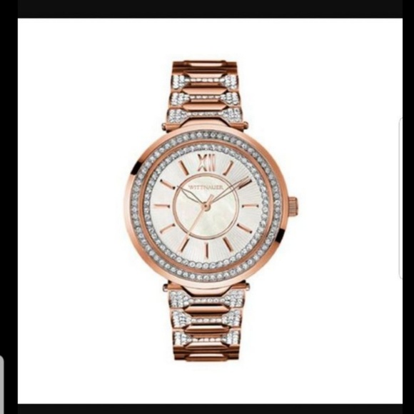Ladies Wittnauer Dial Rose with Crystal Watch - Picture 4 of 4
